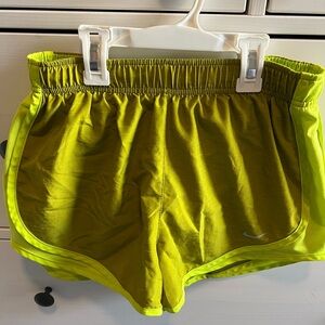 Nike Green Athletic Shorts Lightweight Running